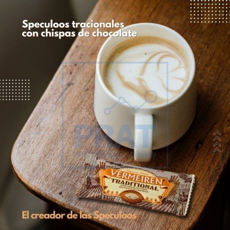 Speculoos Vermeiren con chispas de chocolate 5,5 grs.